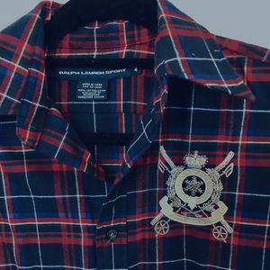 RL Sport Fitted Long Sleeve W Beading & Embroidery